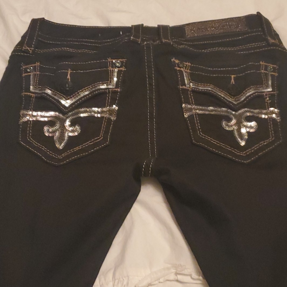 Rock Revival black bootcut 29 sequin detail